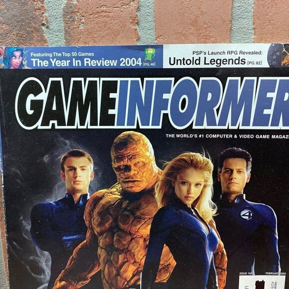February 2005 Game Informer Magazine Issue 142 Fantastic Four Cover - Picture 2 of 6